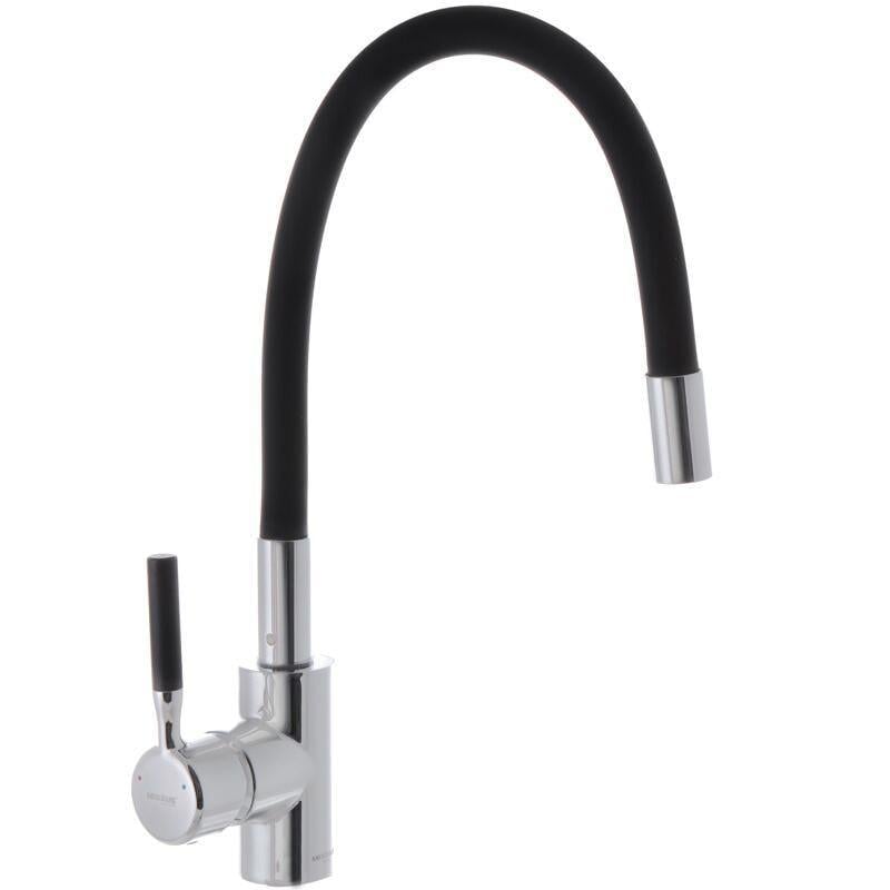 Смеситель для кухни MIXXUS PREMIUM RIO 011 с силиконовым изливом Черный (MI5815)