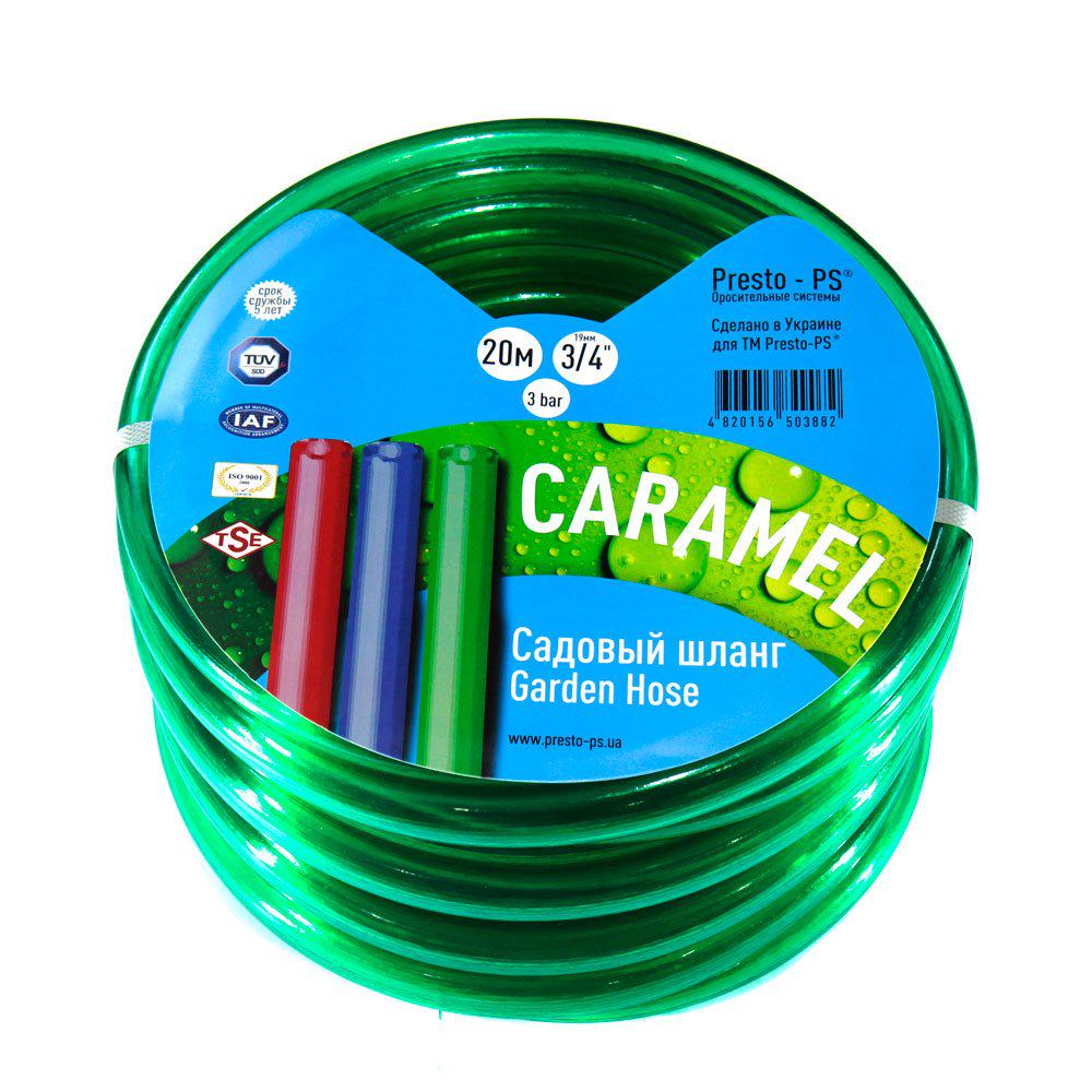 Поливальний шланг Presto-PS силікон садовий Caramel 3/4" 30 м Зелений (CAR-3/4 30)