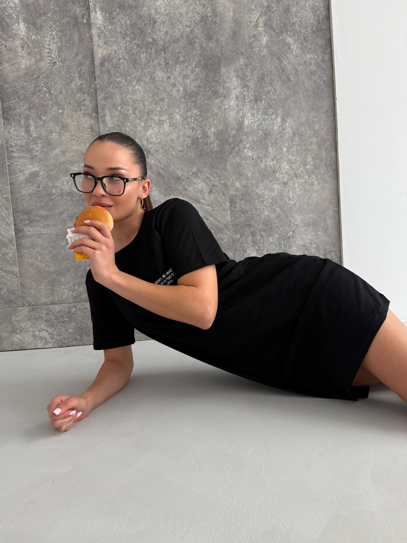 Туника-футболка Be Happy 3XL Черный (ST2) - фото 6 Туника-футболка Be Happy 3XL Черный (ST2) - фото 6