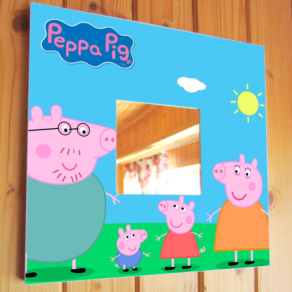 Зеркало декоративное Peppa Pig 260х260 мм (M03398)