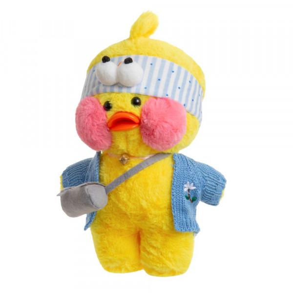 Мягкая игрушка уточка Лалафанфан с одеждой плюш/холлофайбер DAC-07