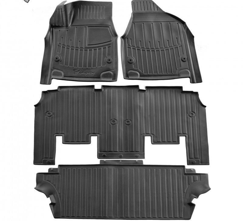 Коврики Stingray 3D Stingray для Chrysler Pacifica 2016- гг. полиуретан Черный