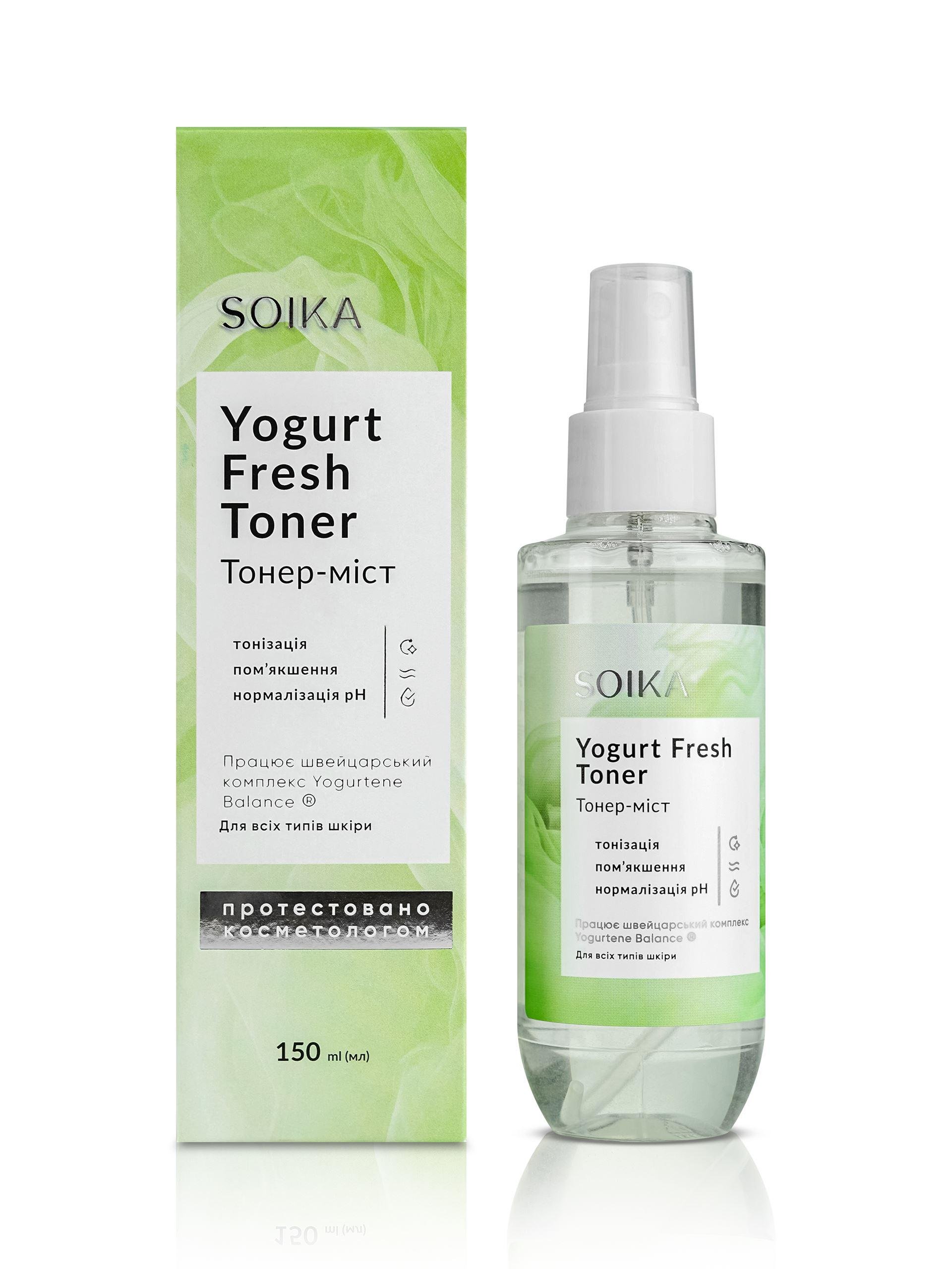 Тонер-міст для обличчя Soika Yoghurt Fresh Toner 150 мл