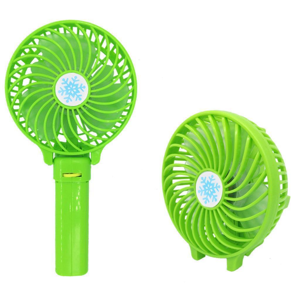 Вентилятор портативний настільний Handy Mini Fan 18650 Зелений (200714) - фото 2 Вентилятор портативний настільний Handy Mini Fan 18650 Зелений (200714) - фото 2