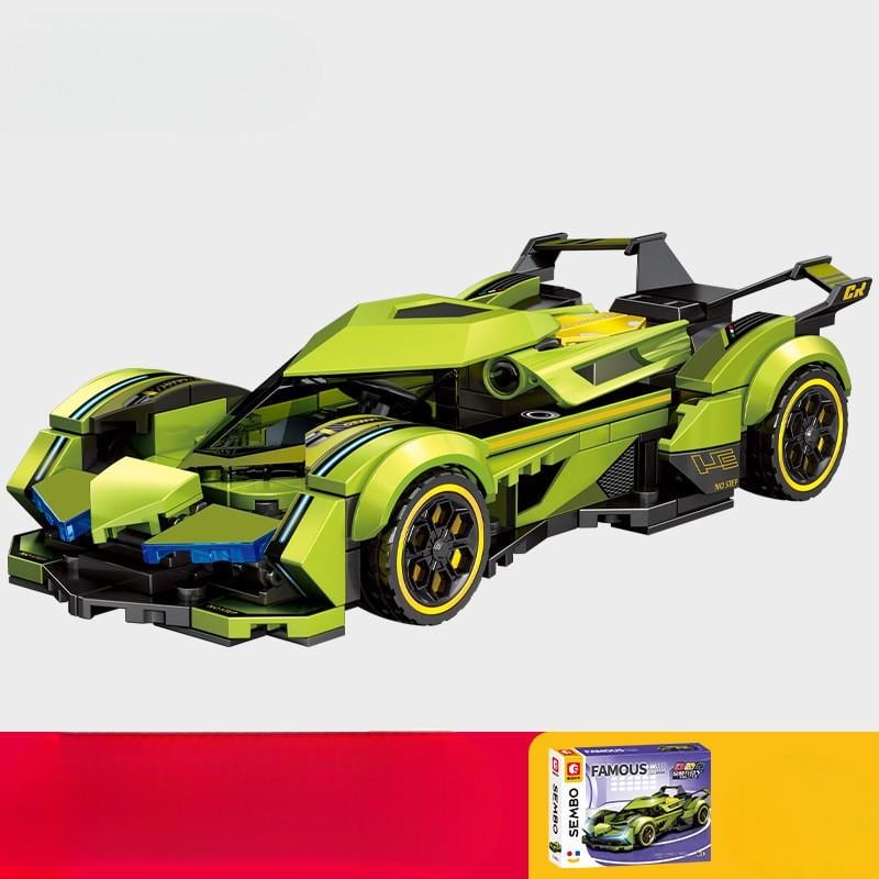 Конструктор SEMBO Famous Car Lamborghini 231 детали Зеленbй (30308542) - фото 2 Конструктор SEMBO Famous Car Lamborghini 231 детали Зеленbй (30308542) - фото 2