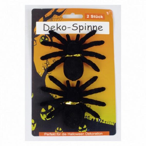 Декор для Хэлоуина Seta Паук бархат Черный (19-217BLK)