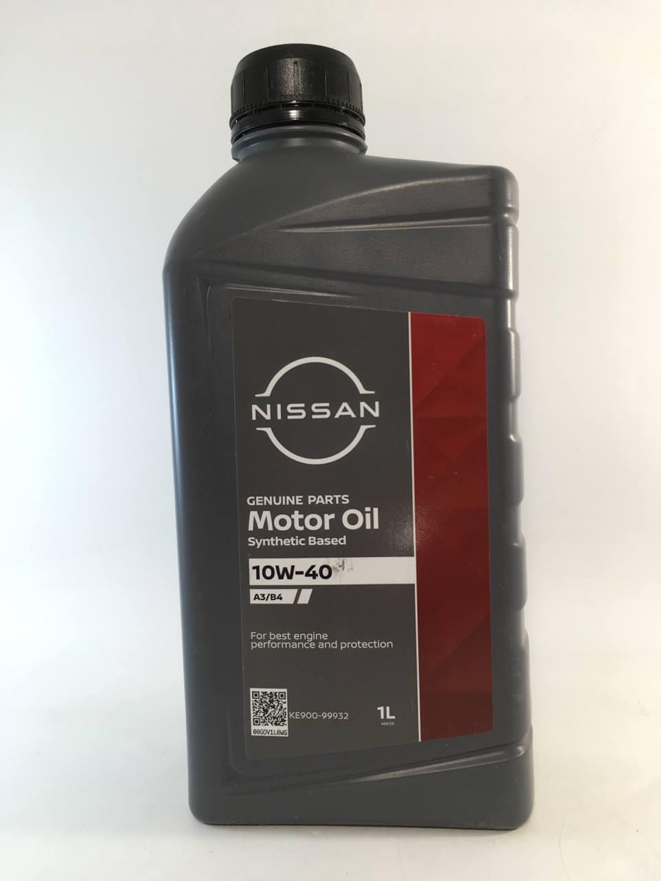 Моторне мастило Nissan Motor Oil A3/B4 SL/CF 10W-40 1 л (KE90099932)