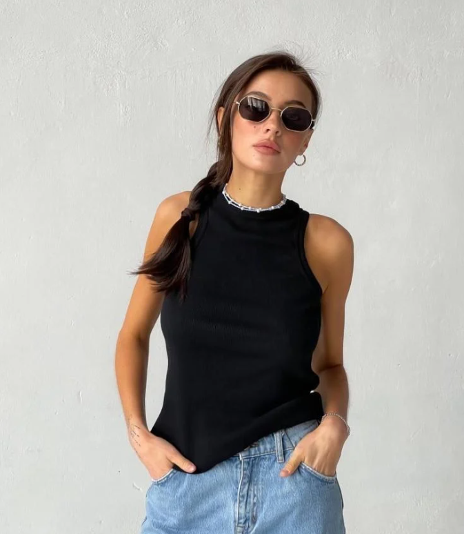 Майка женская ZF inspire 1496 Рибана М Черный (1496-Ч-M)