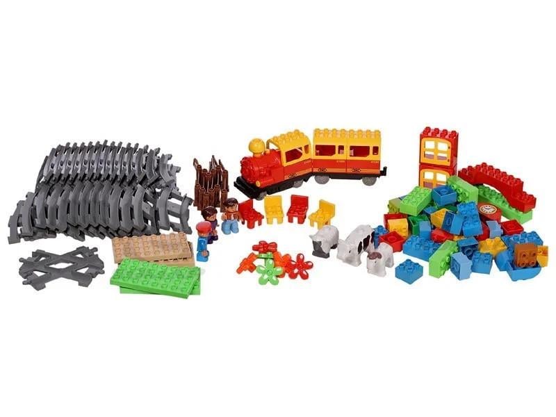 Конструктор JIXIN 6188A Железная дорога 110 деталей в коробке - фото 4 Конструктор JIXIN 6188A Железная дорога 110 деталей в коробке - фото 4