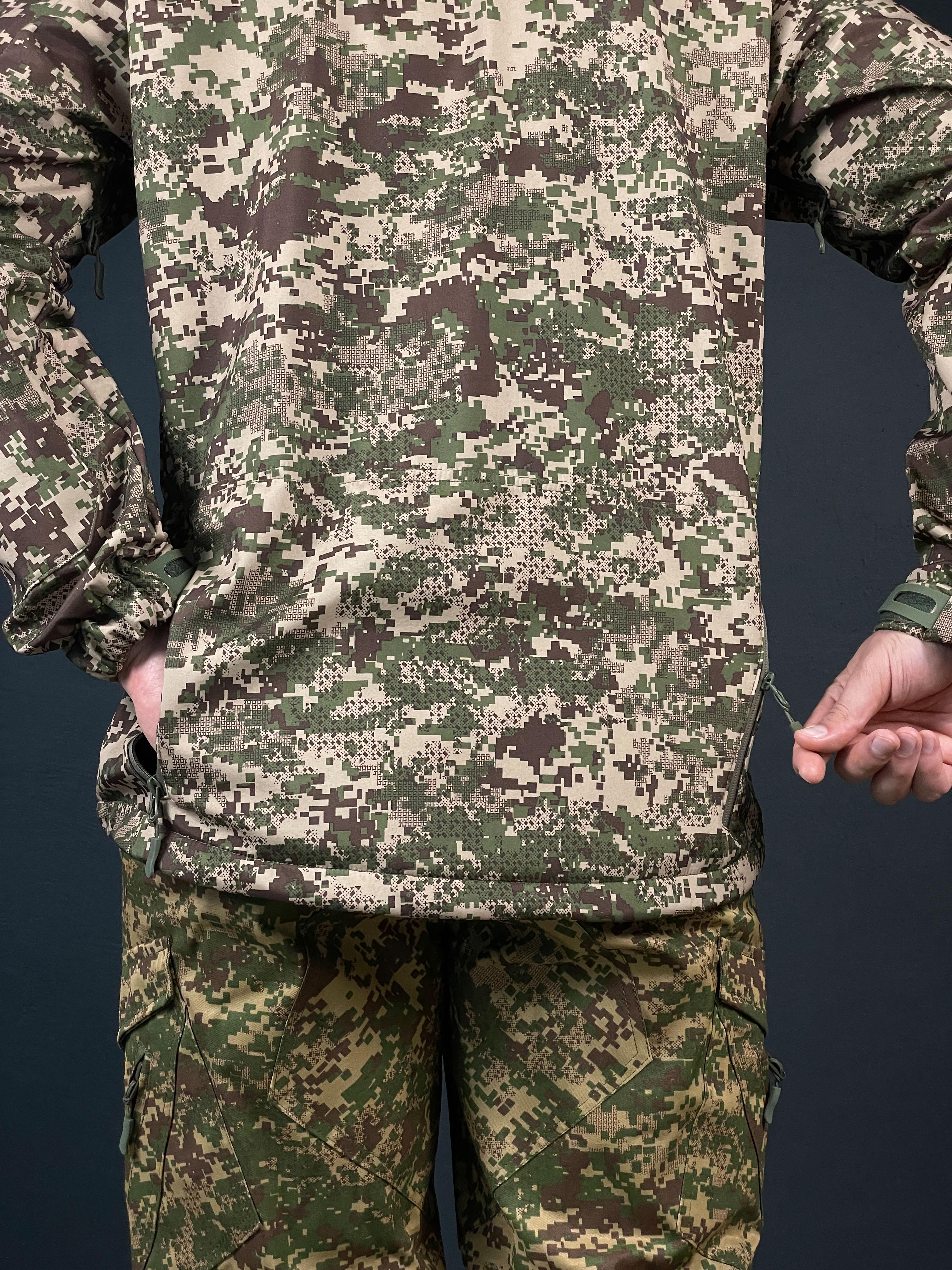 Військова куртка COOPERR Soft Shell III з прихованим капюшоном XL Хижак (KUR-10.2.XL) - фото 9 Військова куртка COOPERR Soft Shell III з прихованим капюшоном XL Хижак (KUR-10.2.XL) - фото 9