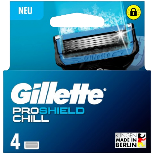 Картриджі змінні для гоління Gillette Fusion5 ProShield Chill 4 шт.