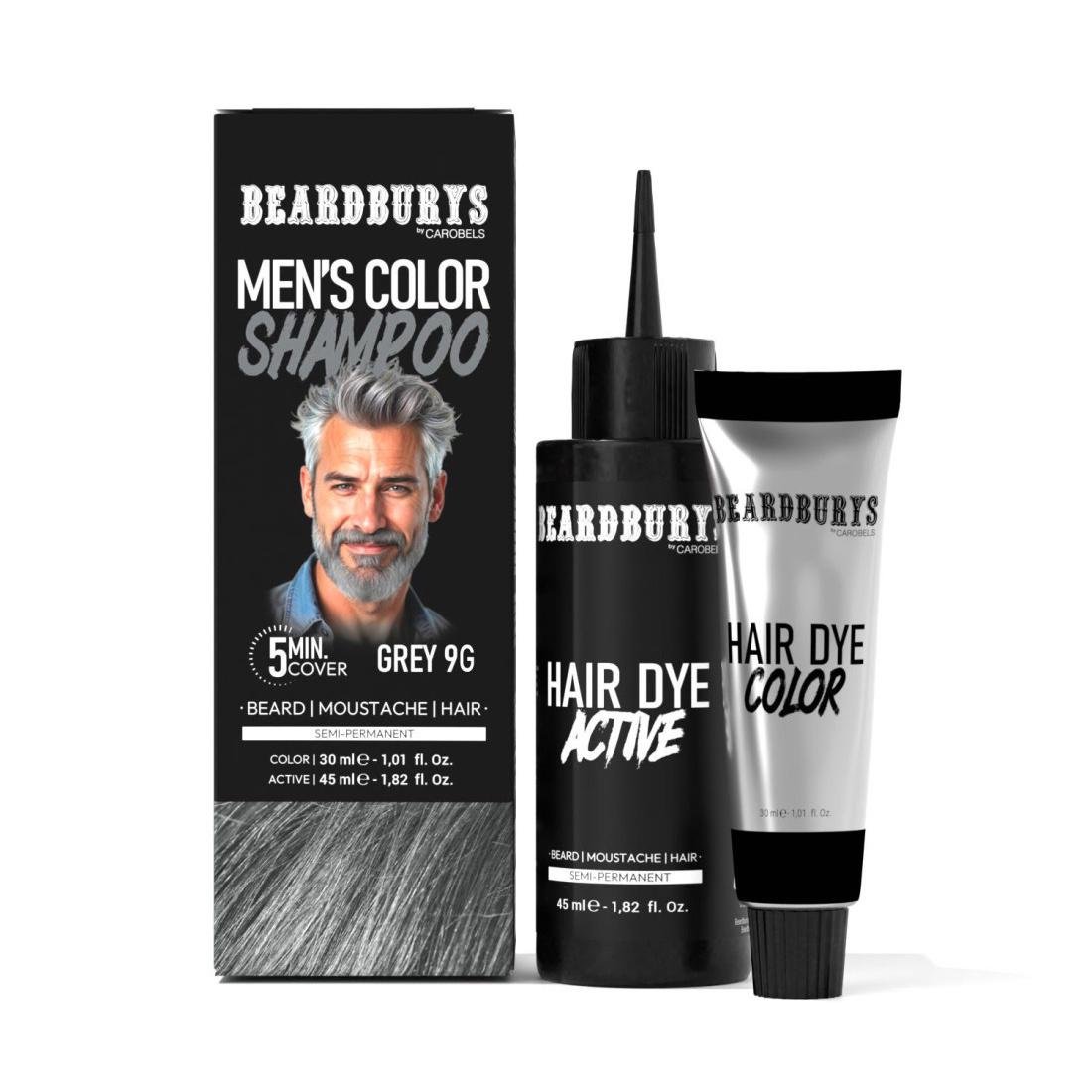 Шампунь камуфлирующий BEARDBURYS 9G Серый