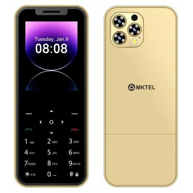 Мобильный телефон MKTEL 14 PRO MAX Nano SIM кнопочный на 4 карты Золотистый - фото 2