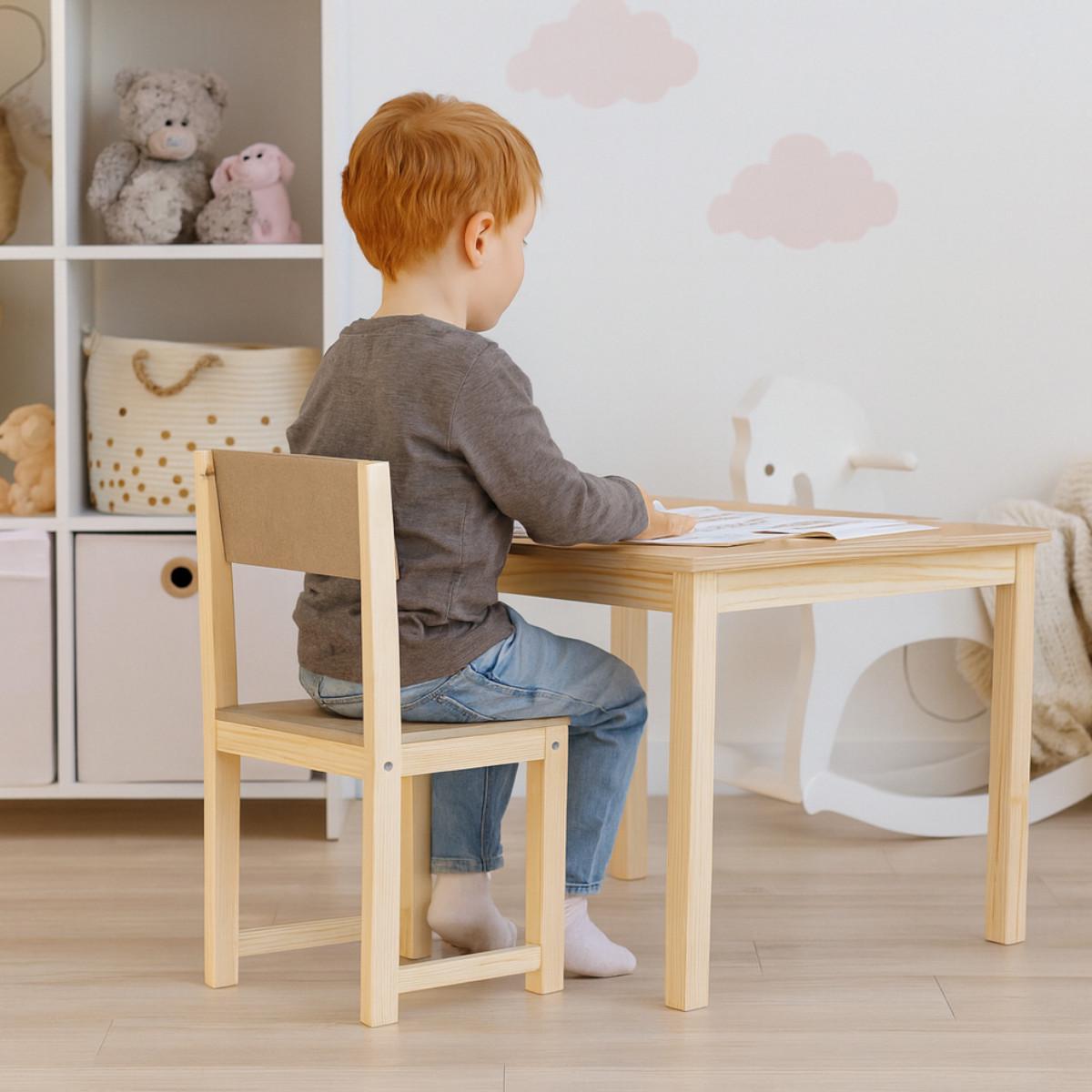 Стілець дитячий дерев'яний Kolodo 56 см Бежевий - фото 6 Стілець дитячий дерев'яний Kolodo 56 см Бежевий - фото 6