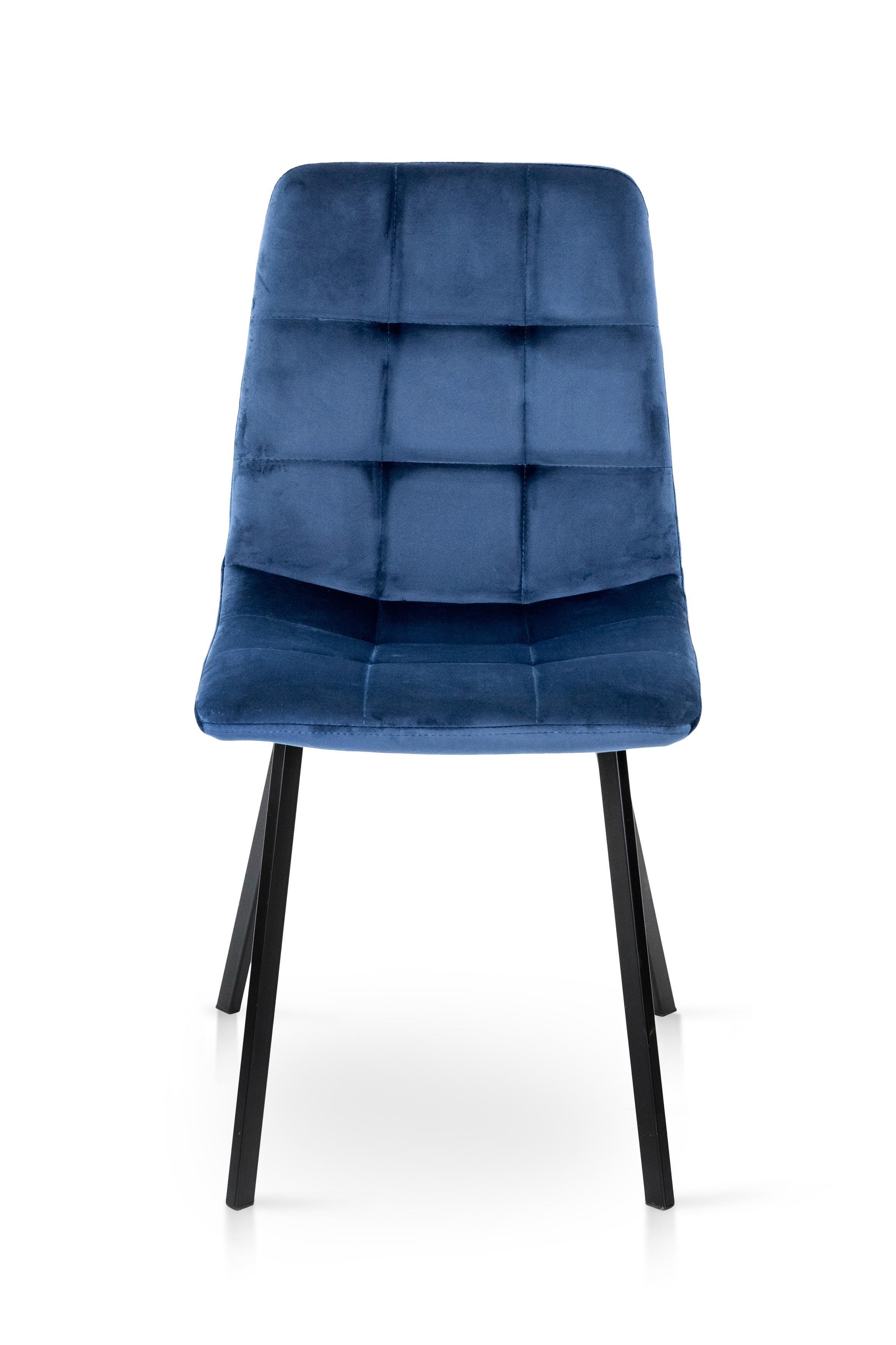 Стілець для кухні та вітальні ГРЕЙС Ментос 420х870х450 мм Чорний/Синій (GAА0057185)