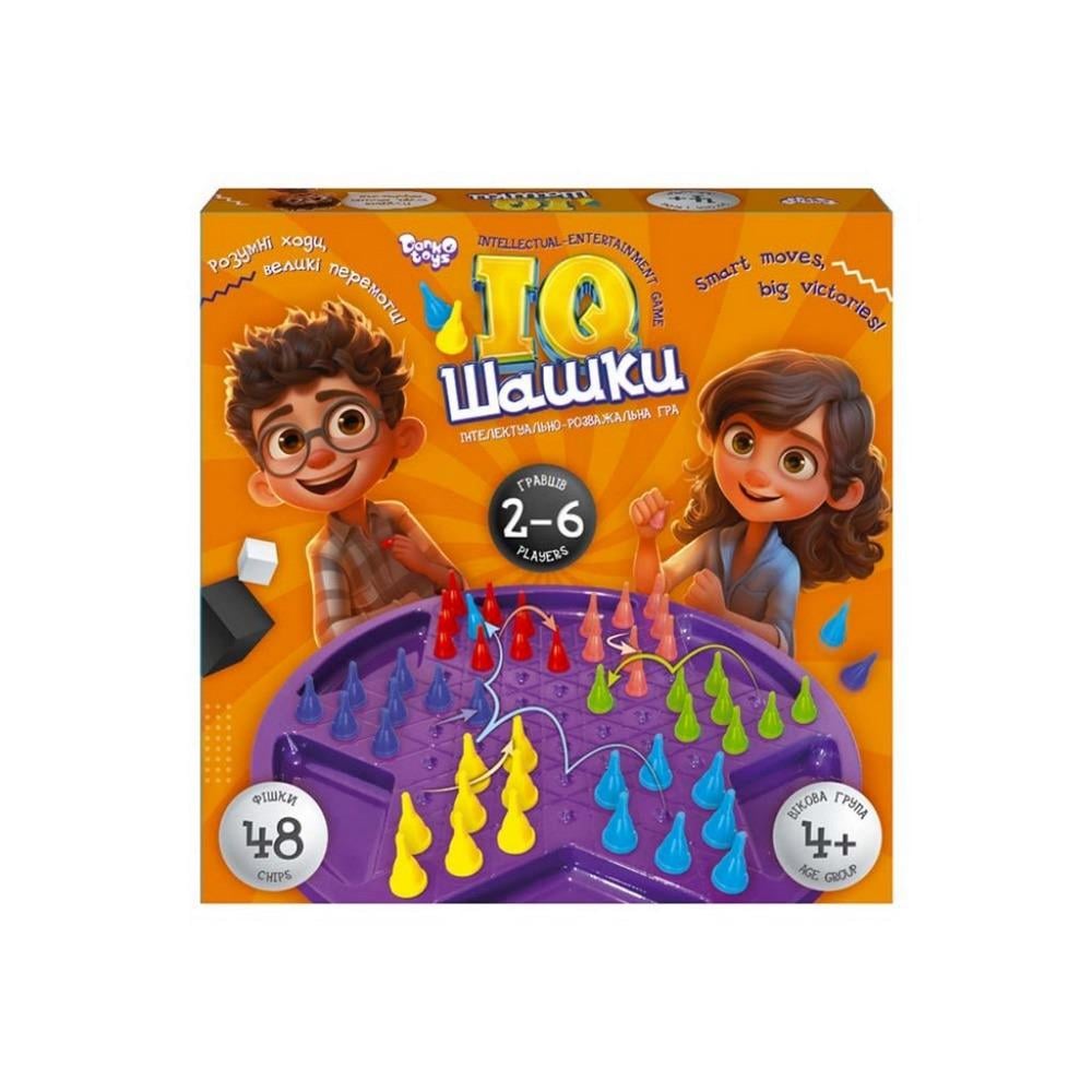 Настільна гра Danko Toys IQ Шашки Різнокольоровий (SR-113-N-1229)