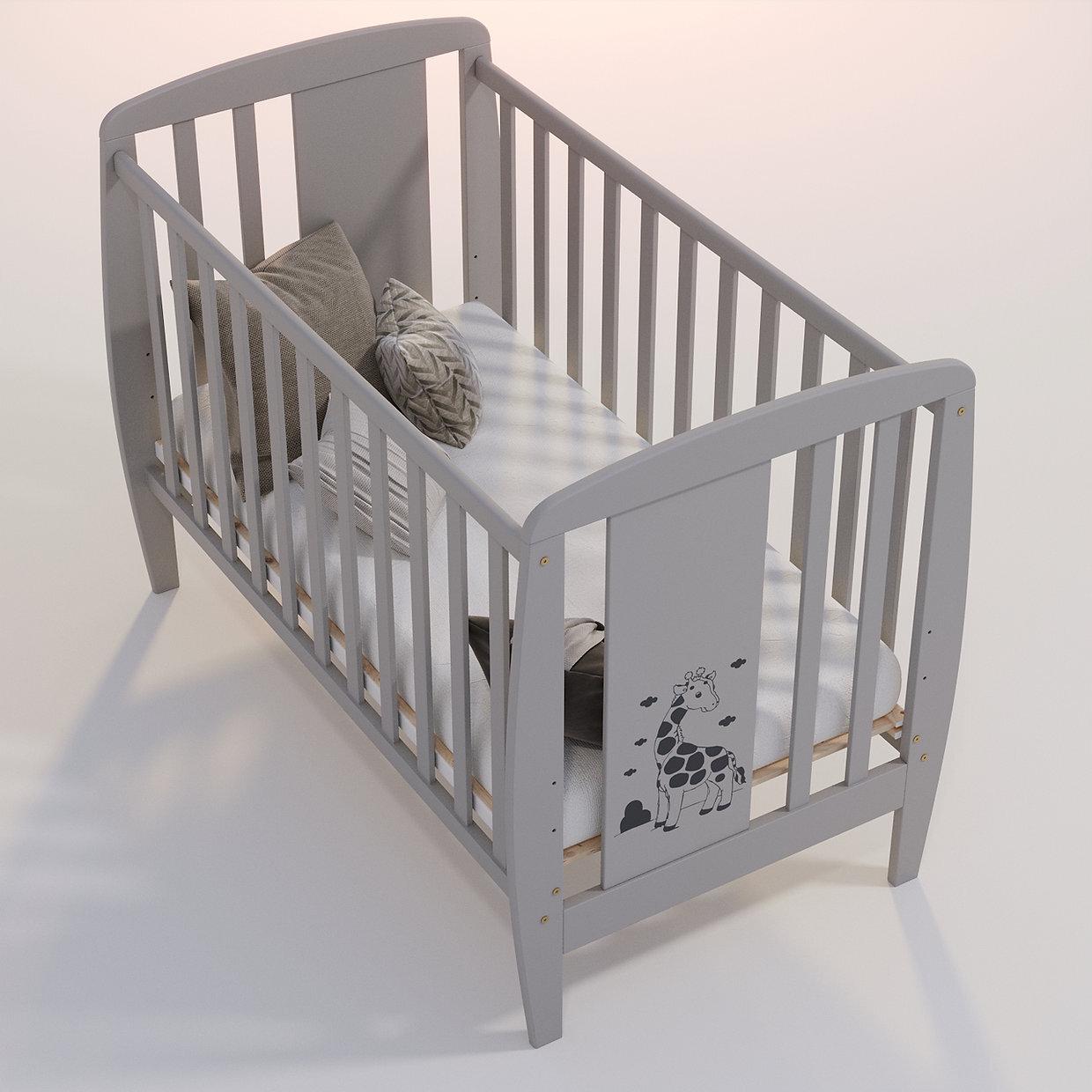 Детская кроватка Дубик-М Жирафка Серый Детская кроватка Дубик-М Жирафка Серый