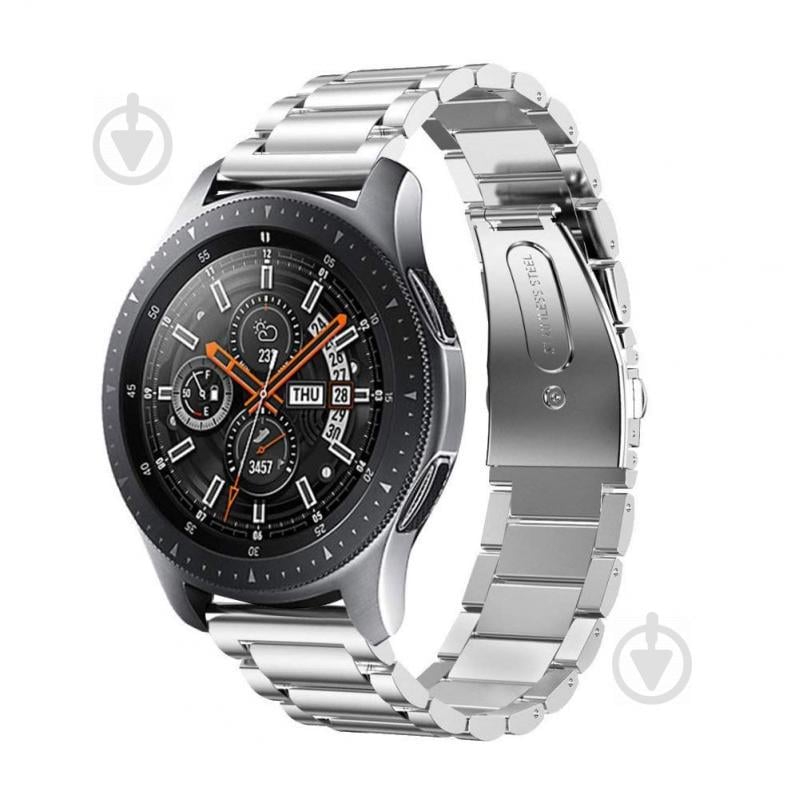 Ремешок браслет для смарт-часов BeWatch стальной для Samsung Galaxy Watch 46 мм Серебро (1020405) Ремешок браслет для смарт-часов BeWatch стальной для Samsung Galaxy Watch 46 мм Серебро (1020405)