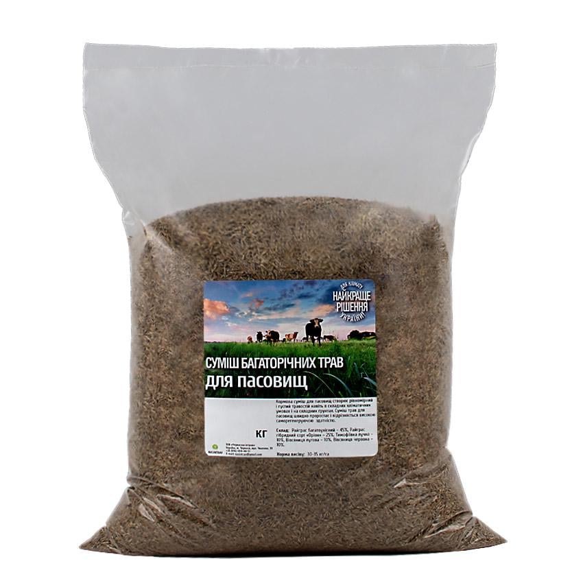 Суміш насіння багаторічних трав для пасовищ 1 кг (3884)