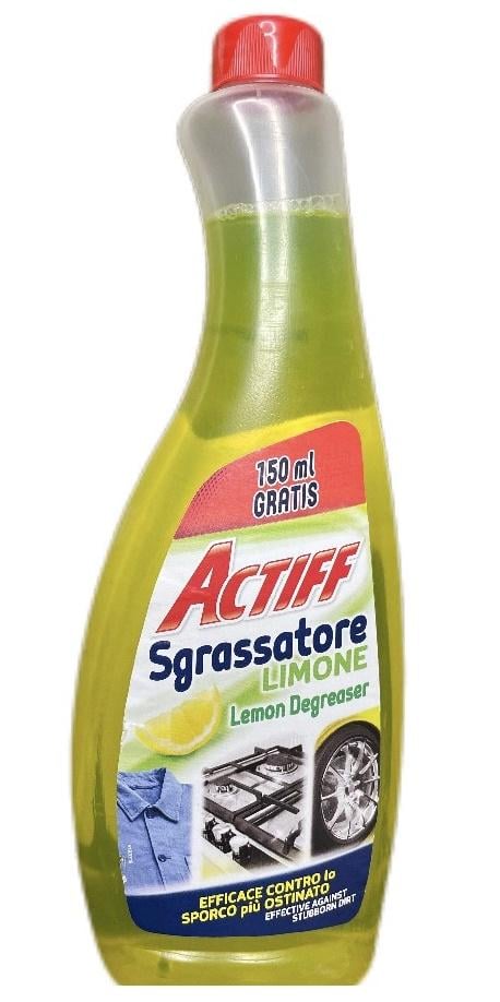 Універсальний засіб для видалення жиру і бруду Actiff Sgrassatore Limone запаска 750 мл