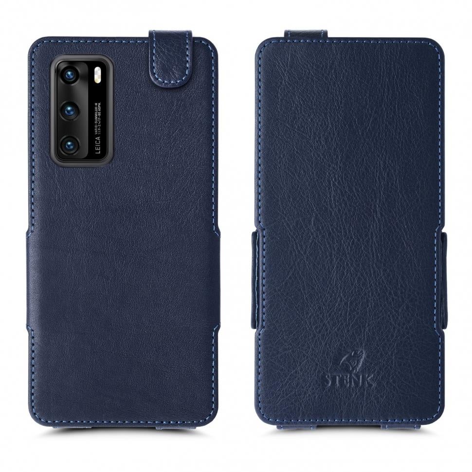 Чехол флип Stenk Prime для Huawei P40 Синий (65337)