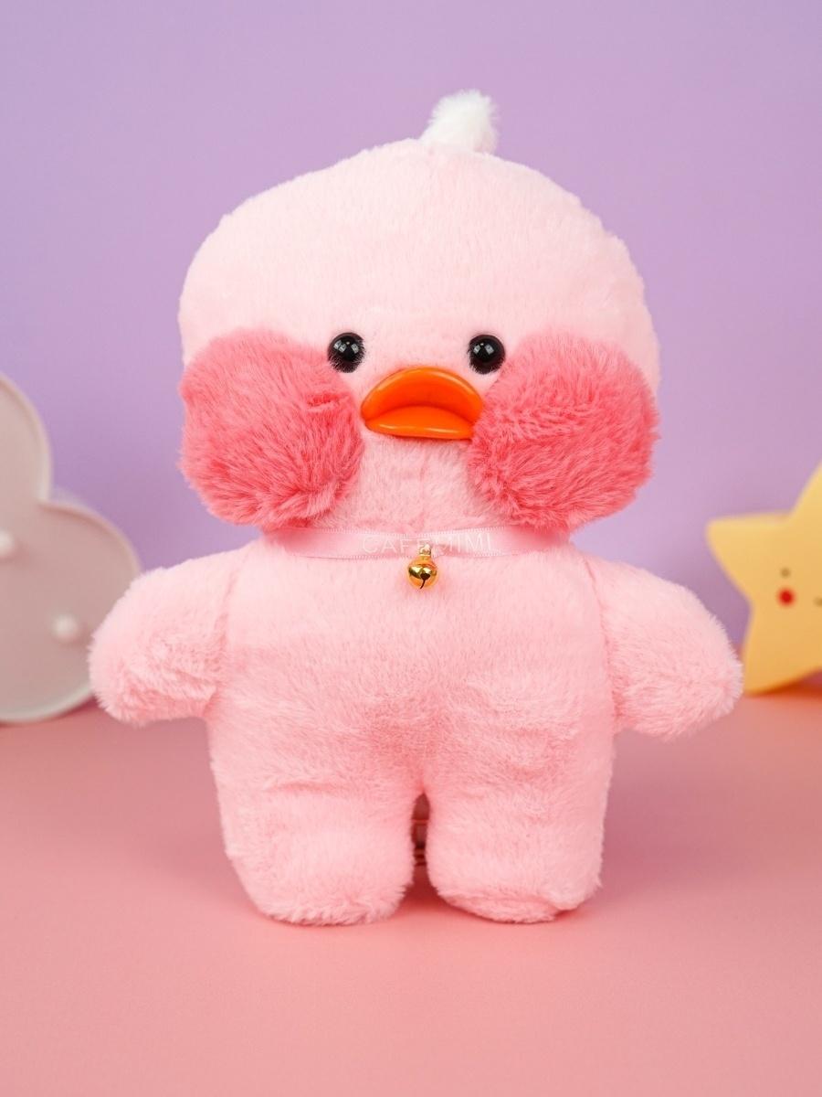 М'яка іграшка Lalafanfan Duck Каченя 30 см Рожевий (207bc823)