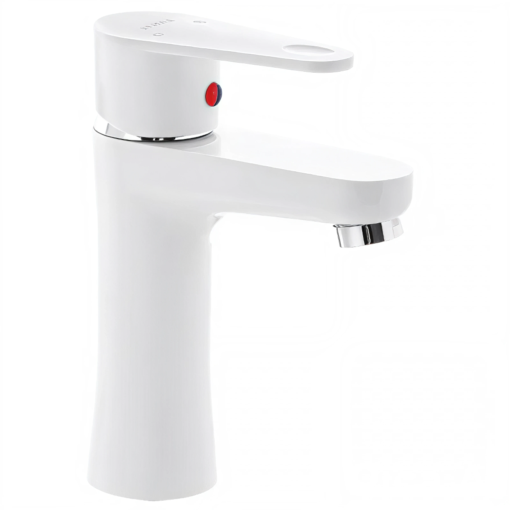 Смеситель для умывальника PLAMIX Vega-001 White (PM0685)