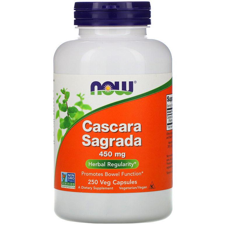 Крушина NOW Foods Cascara Sagrada 450 мг 250 капсул (1035239199)