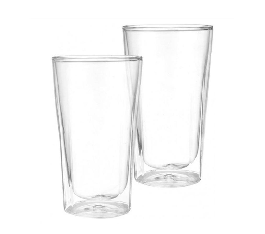 Набір чашок скляних Con Brio з подвійними стінками 350 мл 2 шт. (73a9487c)