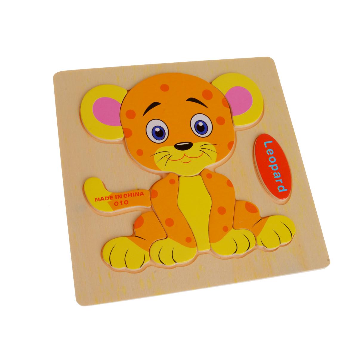 Головоломка IW16 Леопард деревянная (62-427) Головоломка IW16 Леопард деревянная (62-427)