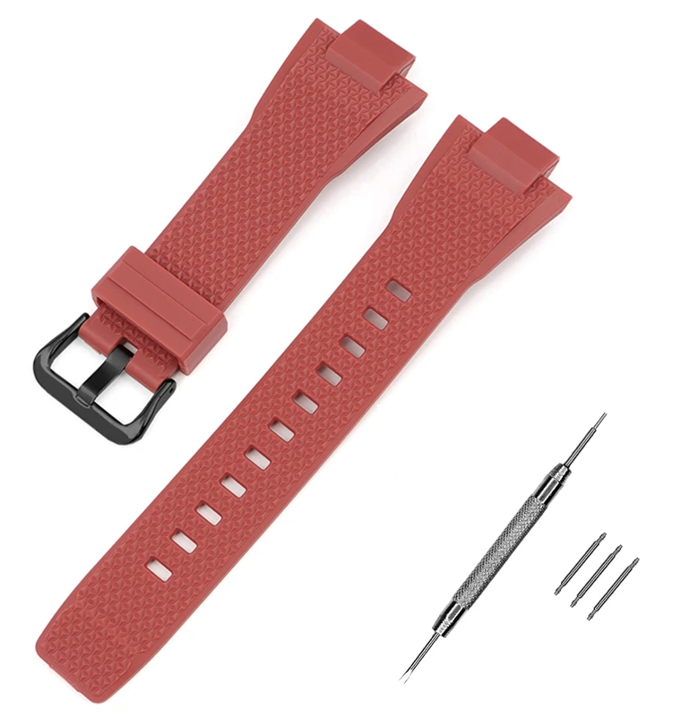 Ремінець для Casio G-Shock GST-B400 Red BK (3941)