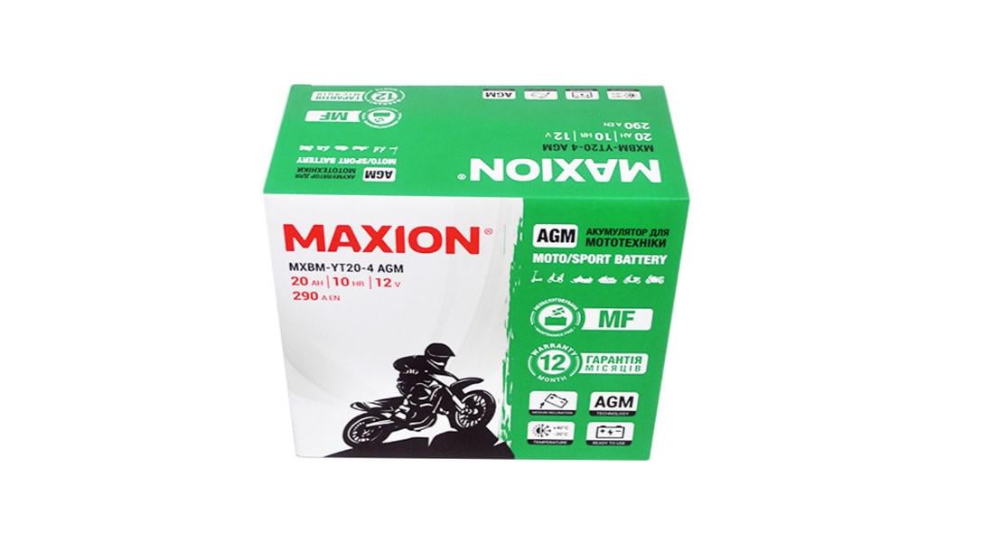 Аккумуляторная батарея Maxion AGM MXBP-YT20-4 12V 20Ah 175х87х155 мм 6,19 кг Black - фото 2 Аккумуляторная батарея Maxion AGM MXBP-YT20-4 12V 20Ah 175х87х155 мм 6,19 кг Black - фото 2