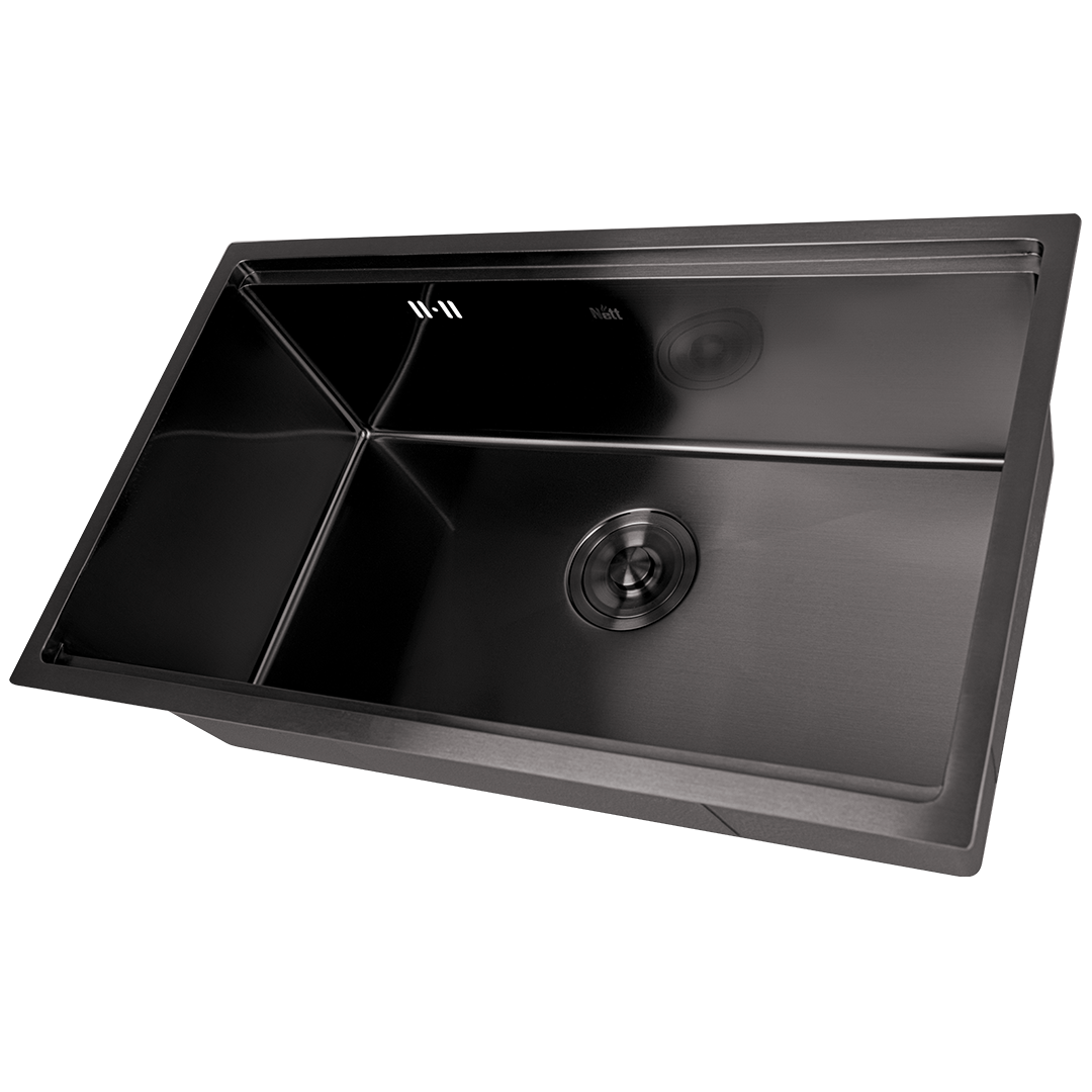 Мийка для кухні врізна багатофункціональна Nett NB-7042 з PVD-покриттям Чорний (2999642980)