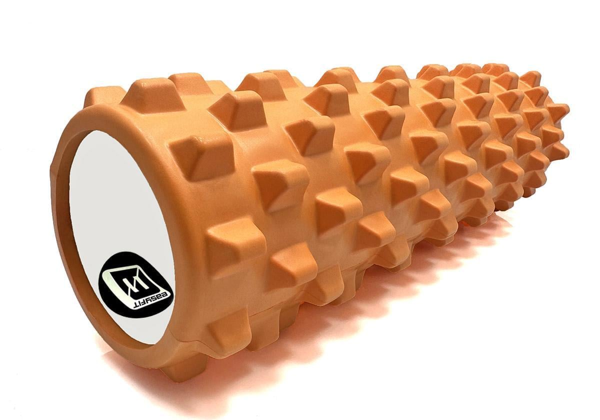 Массажный ролик EasyFit Grid Roller PRO 45 см Оранжевый (EF-2029-OR)
