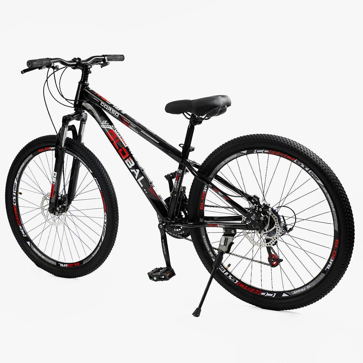 Велосипед горный Corso Global 26"/13" Черный (680317136) - фото 3 Велосипед горный Corso Global 26"/13" Черный (680317136) - фото 3