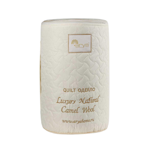 Ковдра Arya Luxury Camel Wool двоспальна євро 195х215 см Бежевий (AR-TR1004377) - фото 3