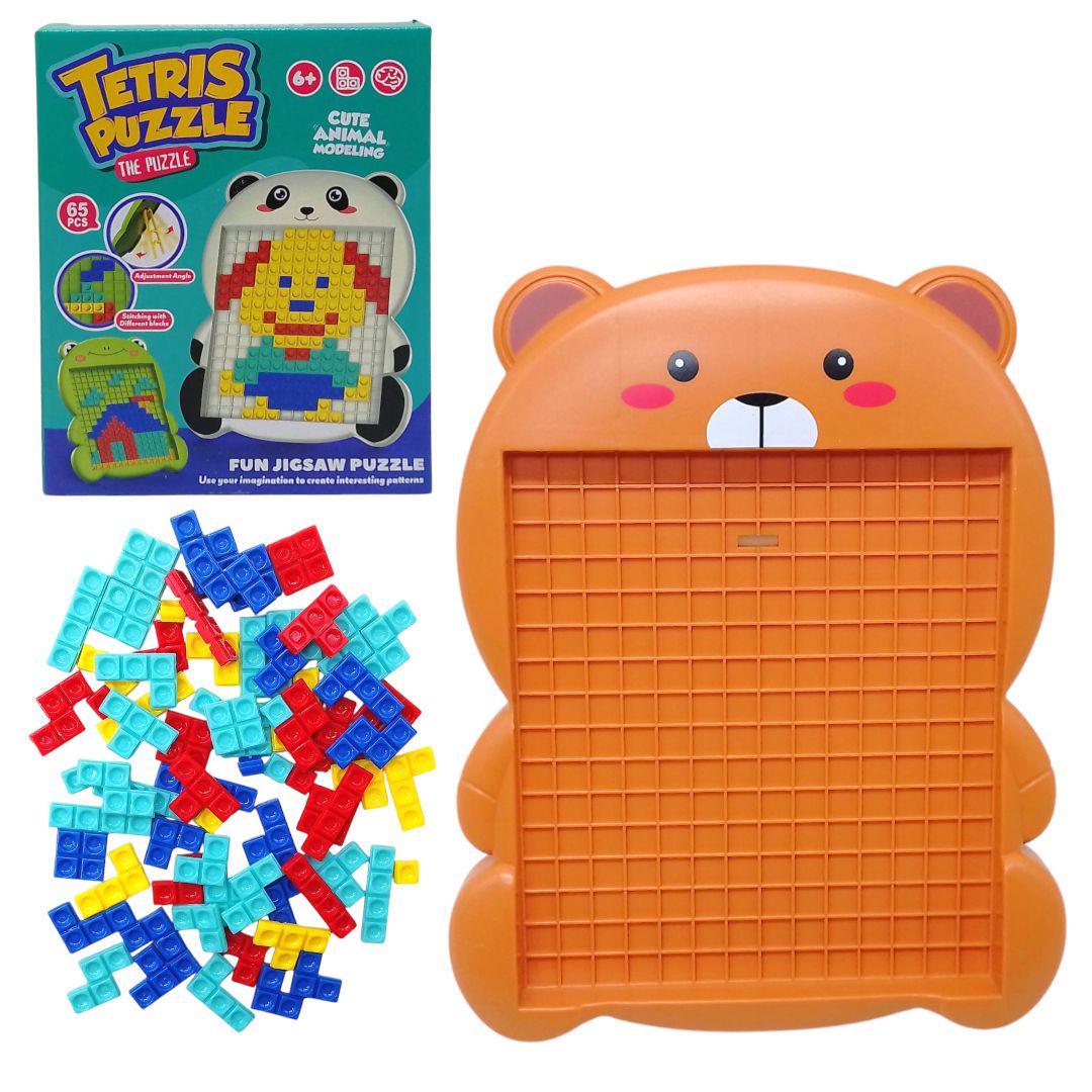 Детская мозаика Тетрис Медвеженок 65 элементов (259447)