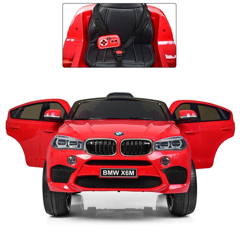 Детский электромобиль Bambi Racer BMW JJ2199EBLR-3 джип со светом/пультом Красный (13961912) - фото 3