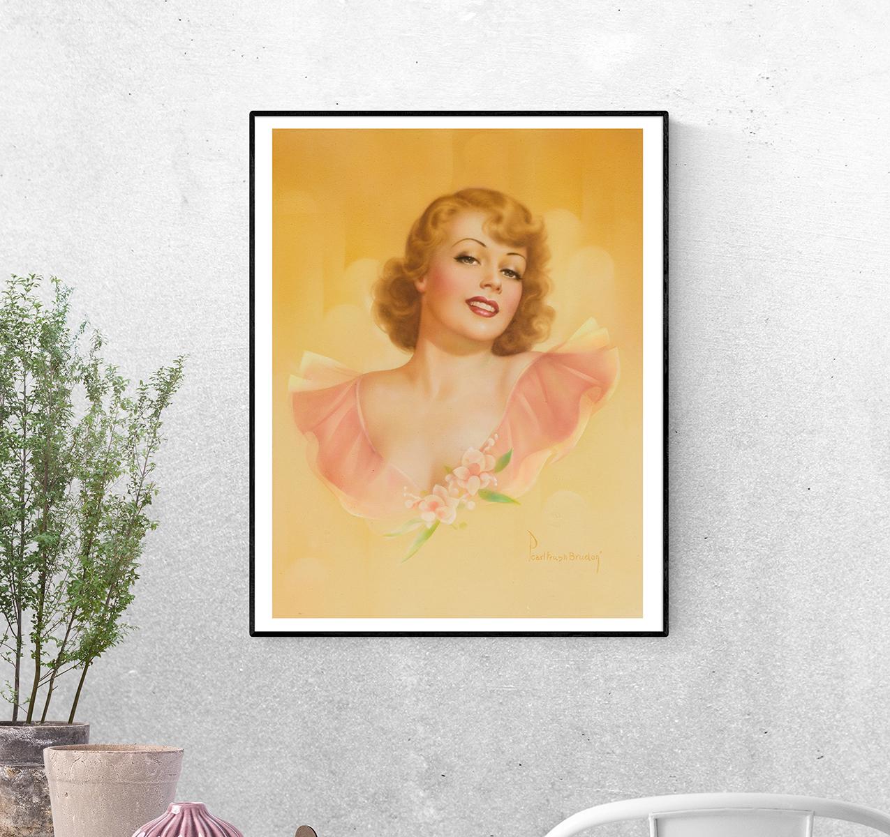 Постер Портрет Её улыбка небо восхищает. Перл Фруш формат А-5 (pin_up010074_Poster)