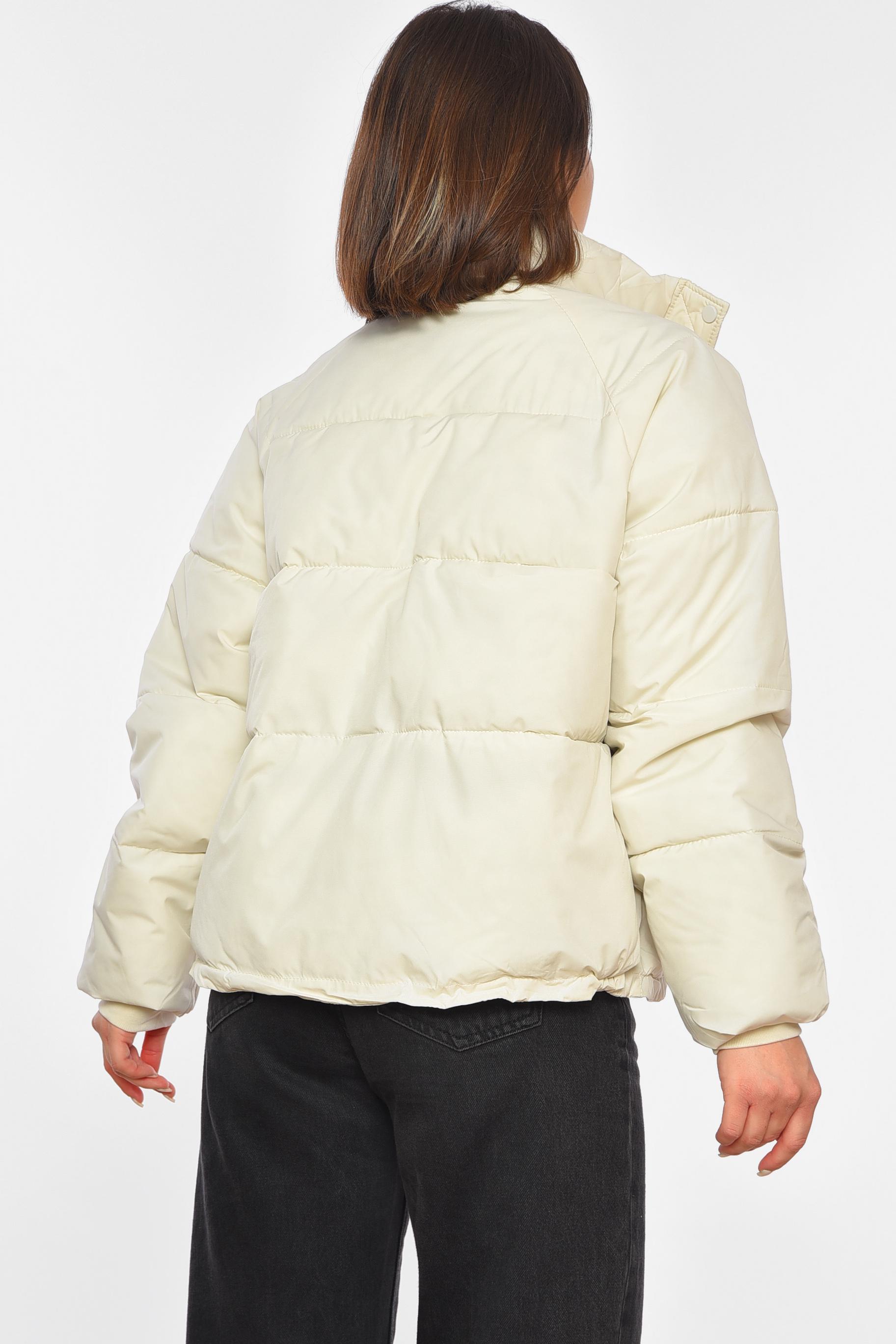 Куртка женская демисезонная 2XL Молочный (192132) - фото 3 Куртка женская демисезонная 2XL Молочный (192132) - фото 3