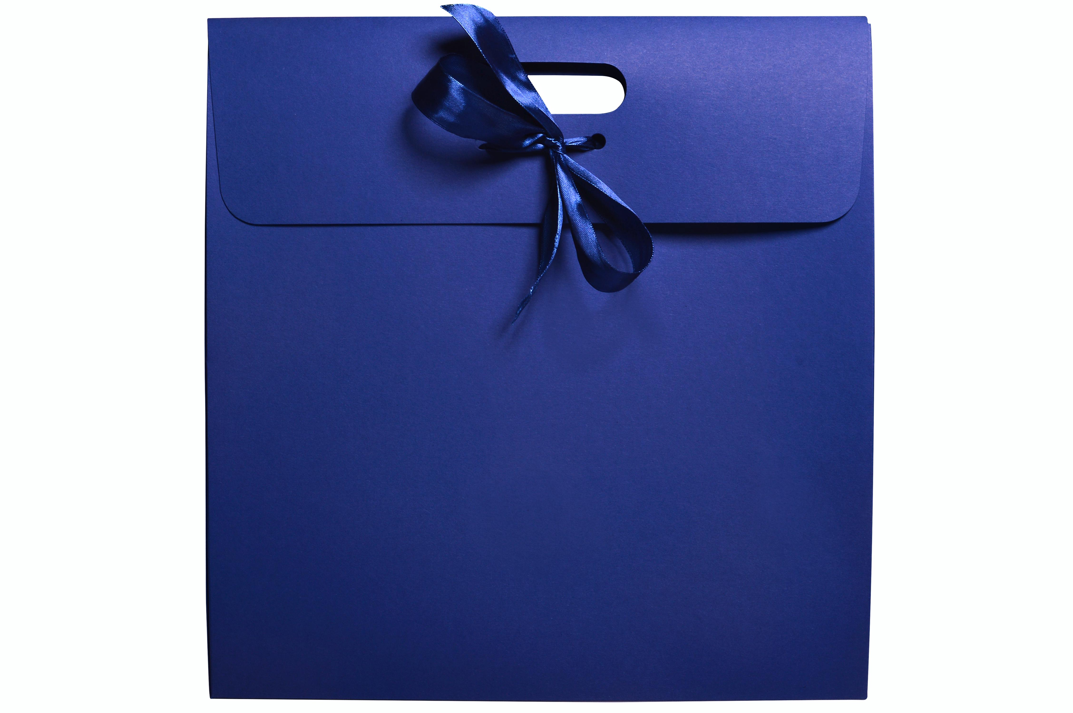 Подарочная коробка с бантом 35х10х35 см Синий (409919154) - фото 3 Подарочная коробка с бантом 35х10х35 см Синий (409919154) - фото 3
