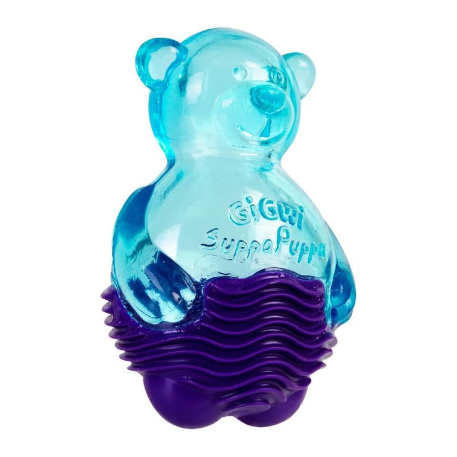 Игрушка для собак GiGwi Suppa Puppa Мишка с пищалкой синий 9 см