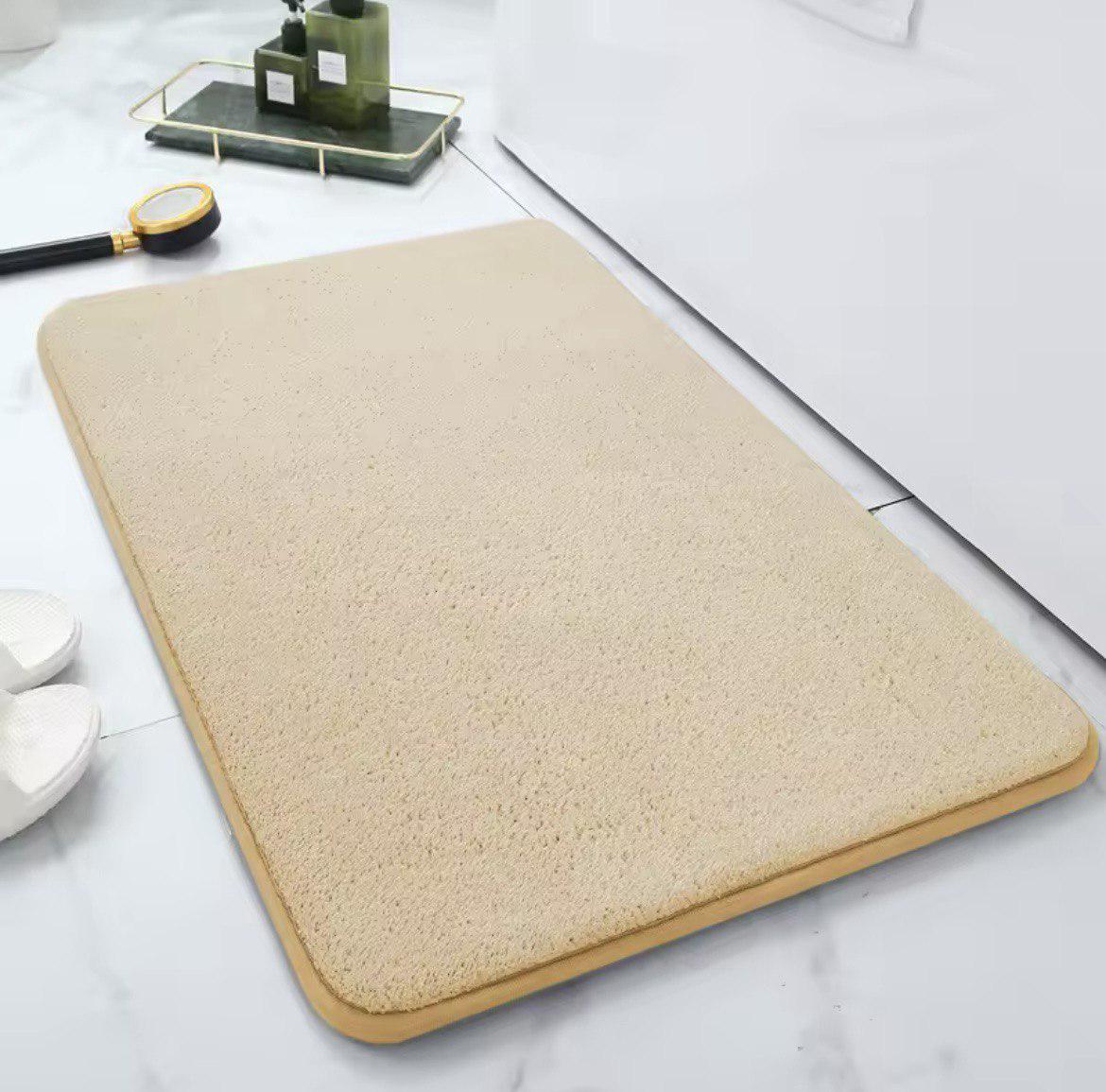 Коврик для ванной Smooth Premium Memory Foam 80х50 см Бежевый (KSmooth0004) Коврик для ванной Smooth Premium Memory Foam 80х50 см Бежевый (KSmooth0004)