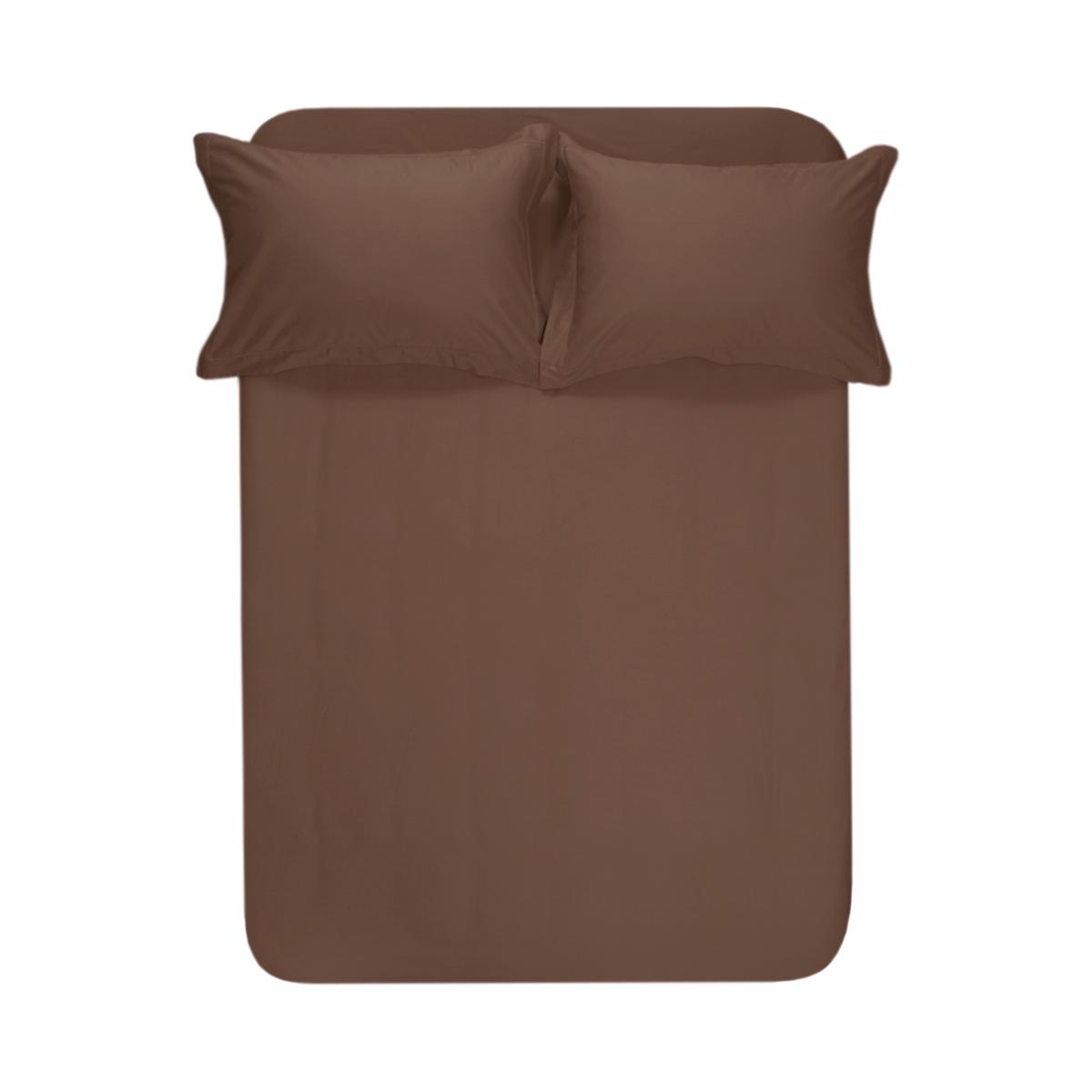 Простынь с наволочками Lotus Home Dakota Modern Premium сатин 240x260 см/50x70 см 2 шт. Шоколадный (svt-2000022346412) - фото 1 Простынь с наволочками Lotus Home Dakota Modern Premium сатин 240x260 см/50x70 см 2 шт. Шоколадный (svt-2000022346412) - фото 1