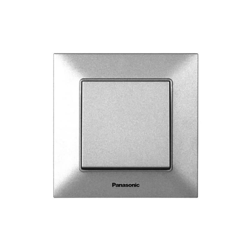 Выключатель одноклавишный Panasonic Arkedia Slim с рамкой ABS серебристый (WNTC00012S UA1) Выключатель одноклавишный Panasonic Arkedia Slim с рамкой ABS серебристый (WNTC00012S UA1)
