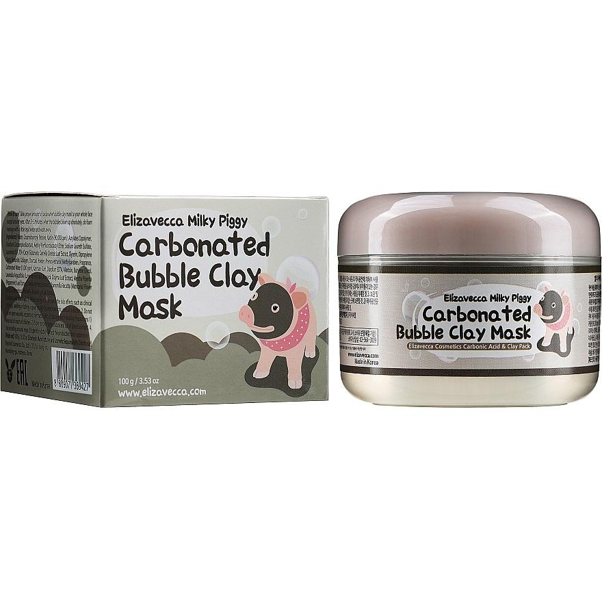 Маска для обличчя глиняно-бульбашкова Elizavecca Face Care Milky Piggy Carbonated Bubble Clay 100 мл (683_1551)