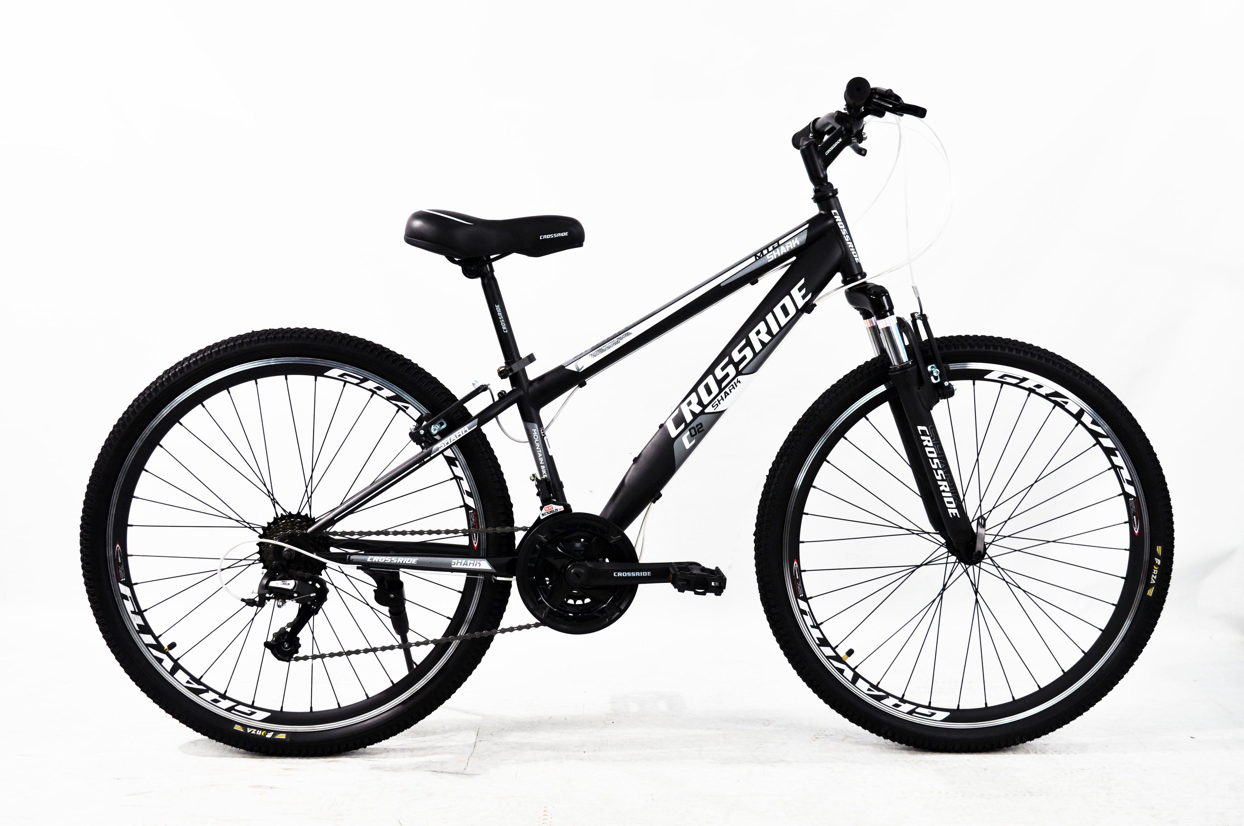 Велосипед CROSSRIDE 26" MTB ST SHARK Чорно-сірий (0173)