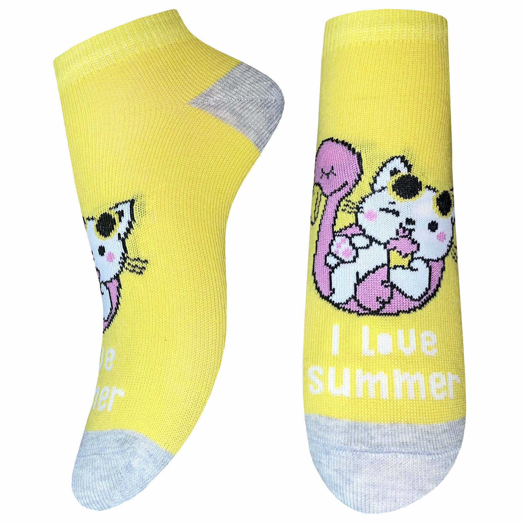 Носки детские укороченные демисезонные Легка хода 9337 р. 20-22 Желтый (69654)