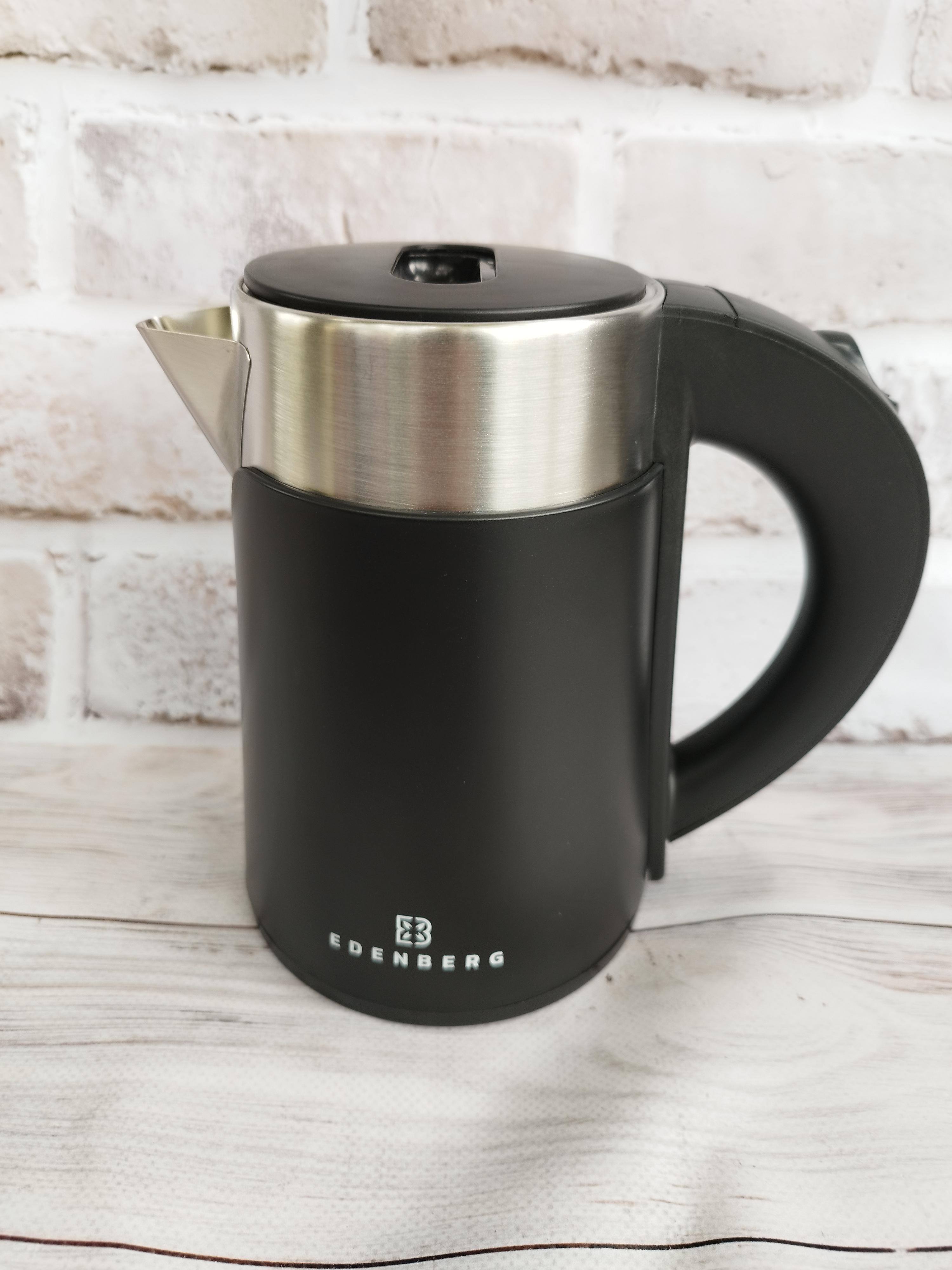 Электрочайник Edenberg EB-83527b 1500W 0,8 л Черный (14586824)