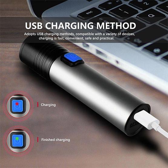 Фонарь ручной X-Balog BL-K31-UV Micro-USB с ультрафиолетовым светом (1674852161) - фото 6 Фонарь ручной X-Balog BL-K31-UV Micro-USB с ультрафиолетовым светом (1674852161) - фото 6